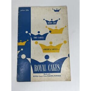 1950 Royal Baking Powder Vintage Recipe Book Here Are The Cakes‎ America Loves